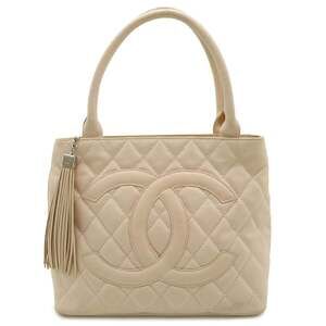 CHANEL Matelassé Coco Mark Reissue Tote Bag Shoulder Canvas Leather Pink